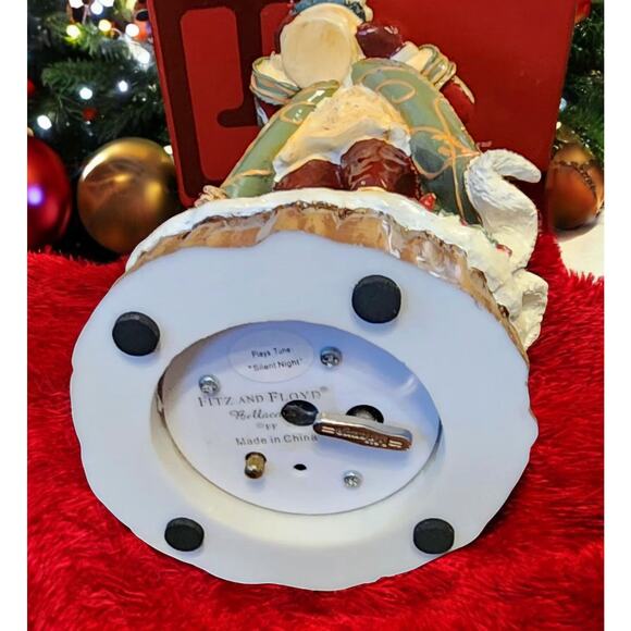 Fitz and Floyd Bellacara Musical Figurine Plays Silent Night New in Box - Picture 6 of 6